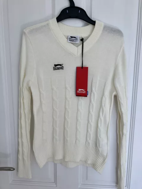 Child’s Slazenger Cricket Jumper - Cable Knit, Long Sleeved 11/12 Yrs.