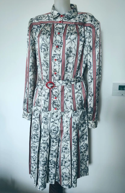 Robe à Bretelles Nathalie Chaize - Maille Gris Foncé - Taille 38 - Occasion Très Bon état