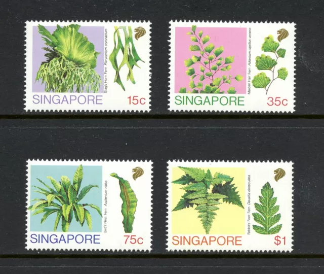 R3362 Singapur 1990 Flora Farne 4v. MNH