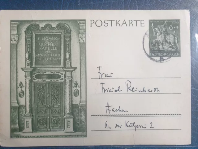 briefmarken deutsches reich Ganzsache gelaufen