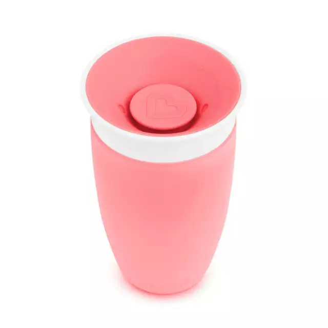 Munchkin 10oz/295ml Miracle 360° Baby/Toddler Anti-Spill Sippy Cup (Pink) 12M+