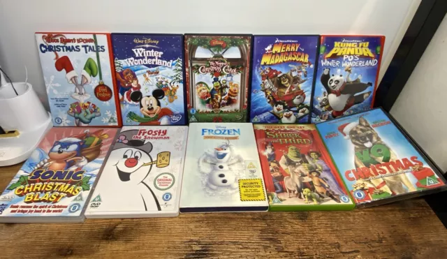 10 x CHRISTMAS DVDs / Films Family Movies KIDS CHILDRENS XMAS CHRIMBO FUN DVD