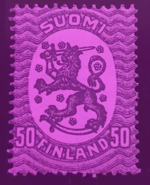 Francobollo 1921 Finlandia Nuovo. 50 Suomi Stemma del 1917