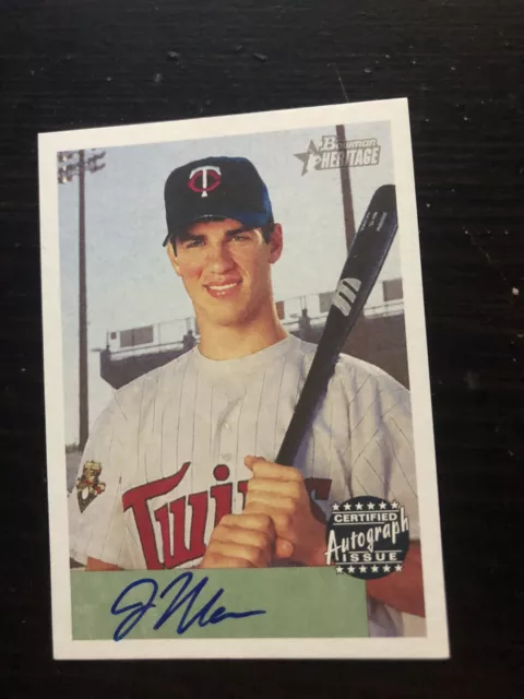 2002 Bowman Heritage JOE MAUER Rookie RC Autograph Auto HOF Minnesota Twins