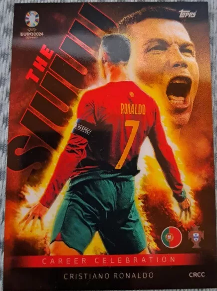 Topps Match Attax UEFA Euro 2024 Career Celebration Cristiano Ronaldo Card CRCC