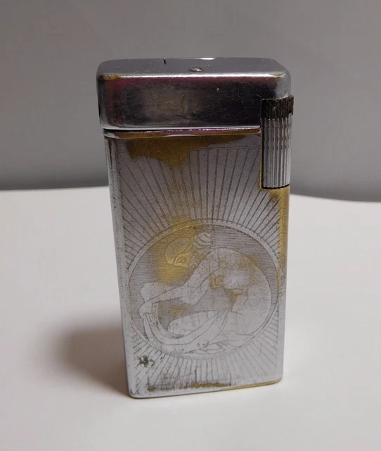 Rare briquet ancien ART DECO -  LADY GAZ  - à voir