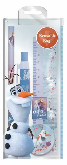 Frozen 2 Set Papelería Estuche Lleno Juego 5 Artículos