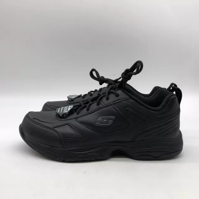 Skechers Men's Work Relaxed Fit Wide Width Memory Foam Black 77111W Size 7.5