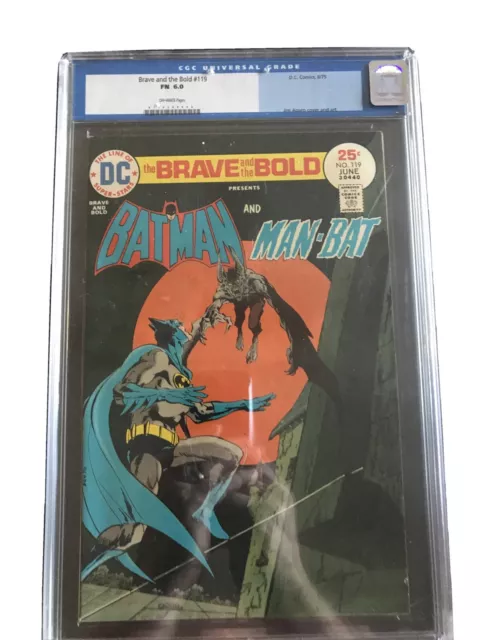 Brave and the Bold #119 (CGC 6.0! Batman And Man Bat Jim Aparo Cover/Art!)