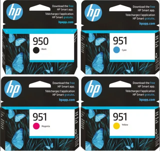 HP 950 951 Inkjet cartridges Black Cyan Magenta Yellow