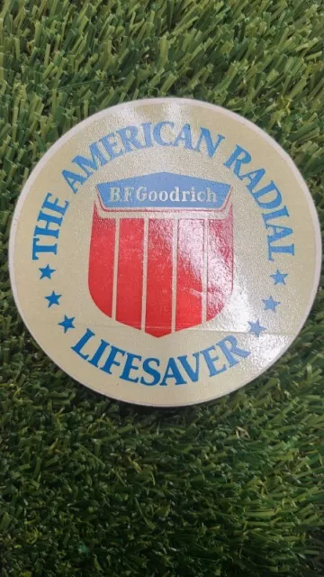 Vintage B.F. Goodrich Tires Lifesaver Sticker Decal