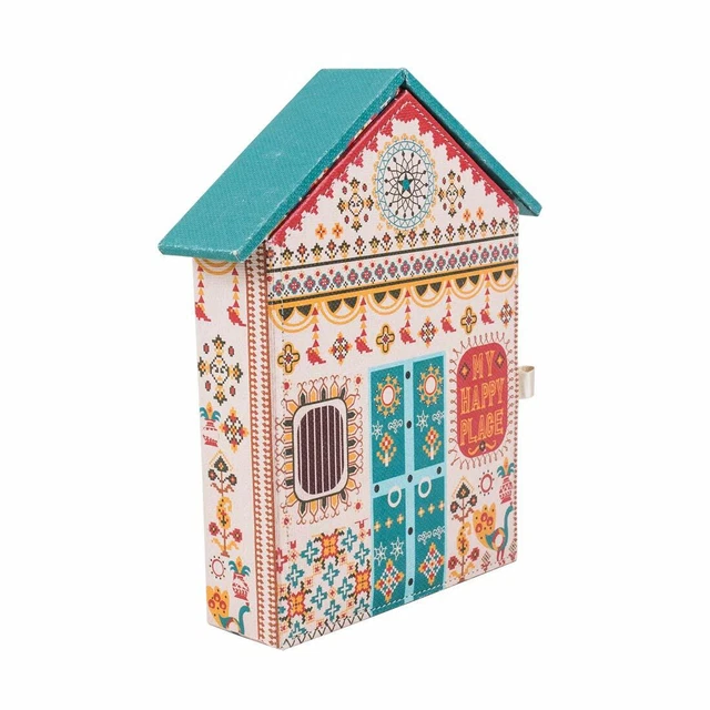 Multi Color Wooden Key Holder Hooks Box Storage Wall Mounted Entryway Home Decor