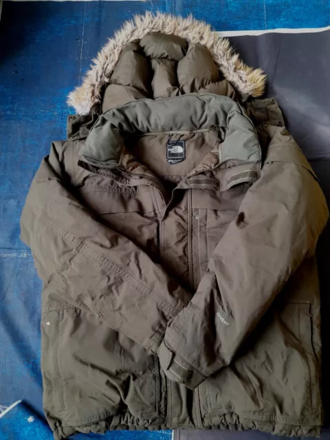 North Face Hyvent/goose Down Artic Parka/coat.large.super thick.heavy weight