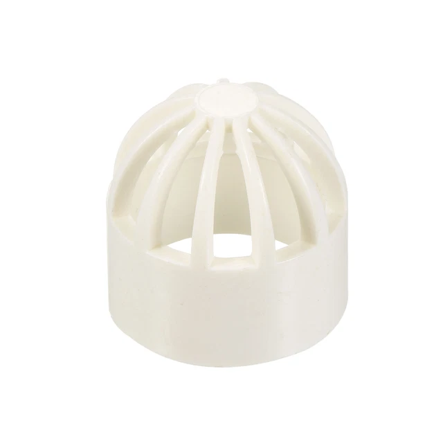1Pcs 25mm ID Tank Filter Guard Cover Round PVC Intake Strainer Net Cap White