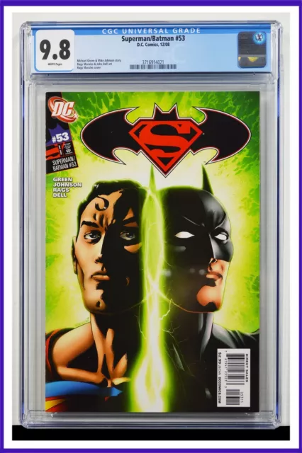 Superman Batman #53 CGC Graded 9.8 DC December 2008 White Pages Comic Book