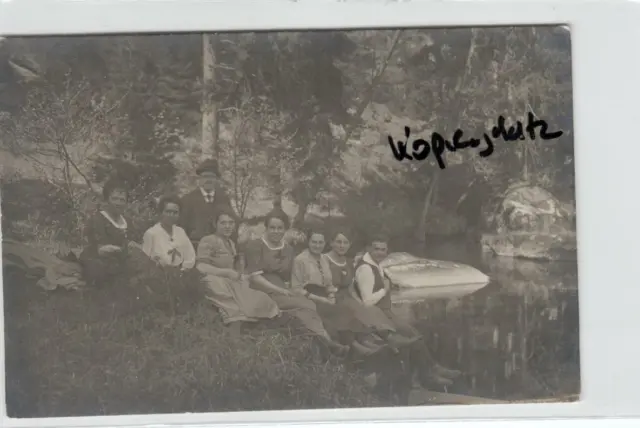 Ausflug  Wandern  alte Fotokarte gest. Plauen  1921