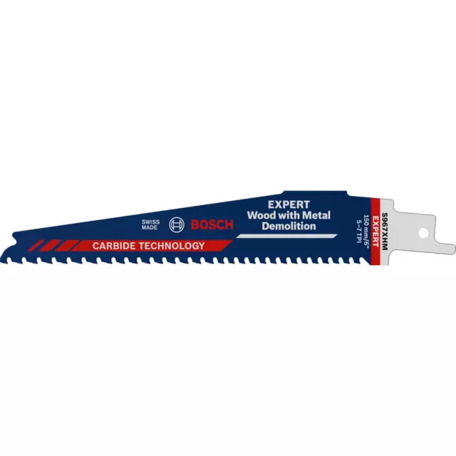 Bosch Expert S967XHM Tough Metal Embedded Wood Reciprocating Sabre Saw Blades 15