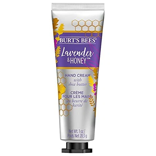 Crema de manos Burt's Bees para manos muy secas, lavanda y miel, hidratante de manos