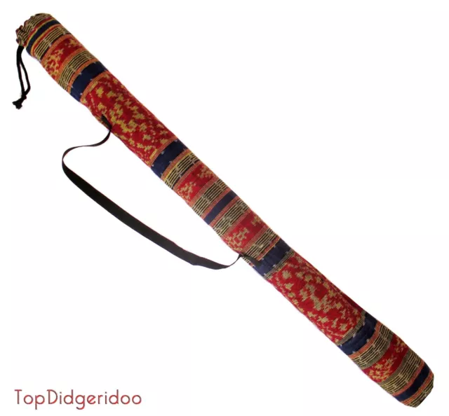 Aboriginal DIDGERIDOO 39"(100cm) Dot-Painted Platypus +Bag +Beeswax Mouthpiece 3