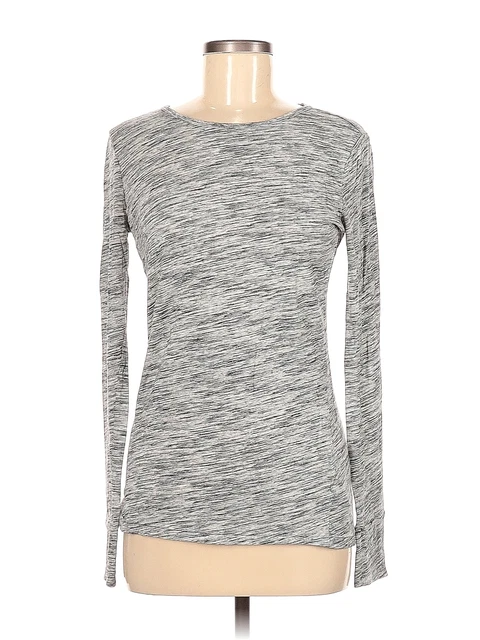 Gap Women Gray Long Sleeve T-Shirt S