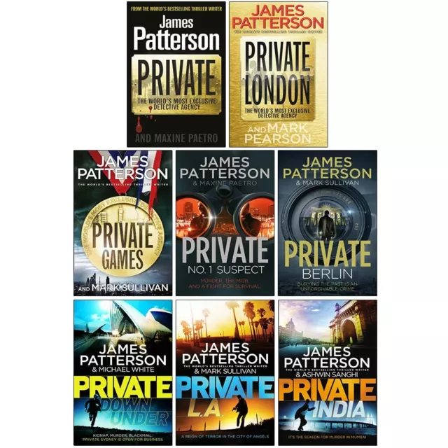 James Patterson Private Series 1-8 Books Collection Set (Priva | James Patterson