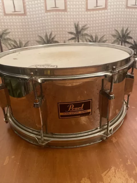 PEARL 6.5X14 STEEL shell snare drum $50.00 - PicClick
