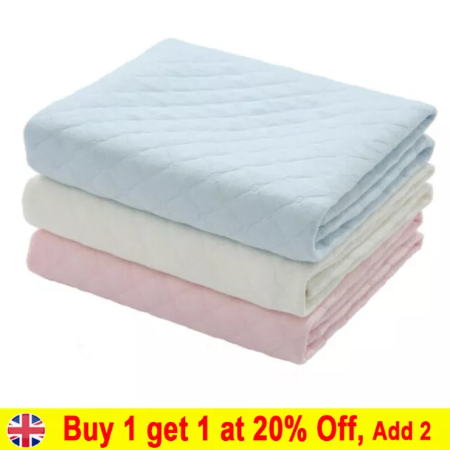 Reusable Washable Absorbent Incontinence Bed Pads Sheet Mattress Protector IL