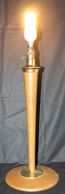 Grand pied de lampe en bois de cerf, vintage - Acolytes Antique