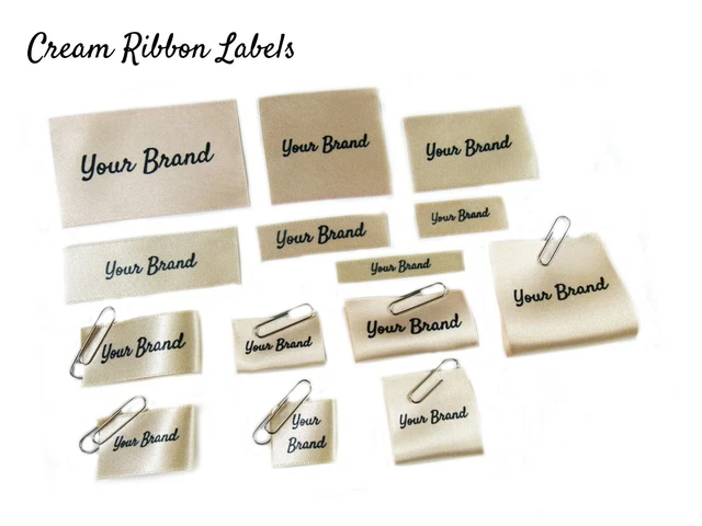 Personalised Custom Handmade Flat Folded Sew In Ribbon Fabric Clothes Labels