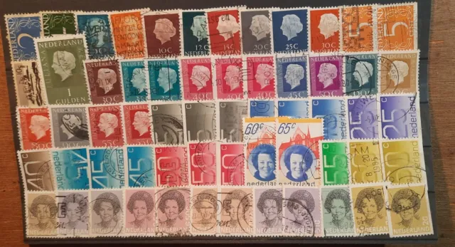 lot n° 439 lot stock Collection de 60 timbres de Pays-Bas, Oblitérés, Nederland