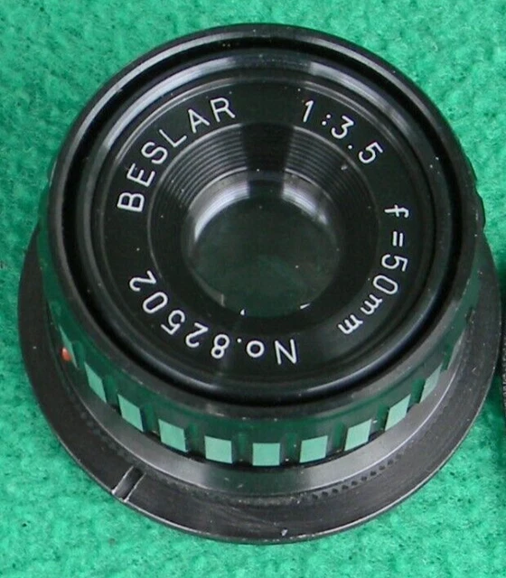 Lente ampliadora Beslar 50 mm f/3,5 con anillo de retención