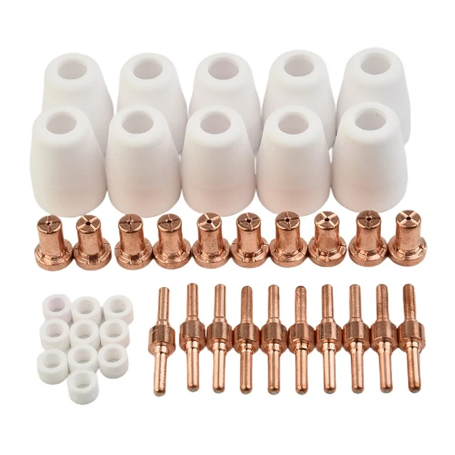 40 Air Plasma Cutter Consumables Extension Tips,For PT-31 LG-40 Torch CUT-40 50#