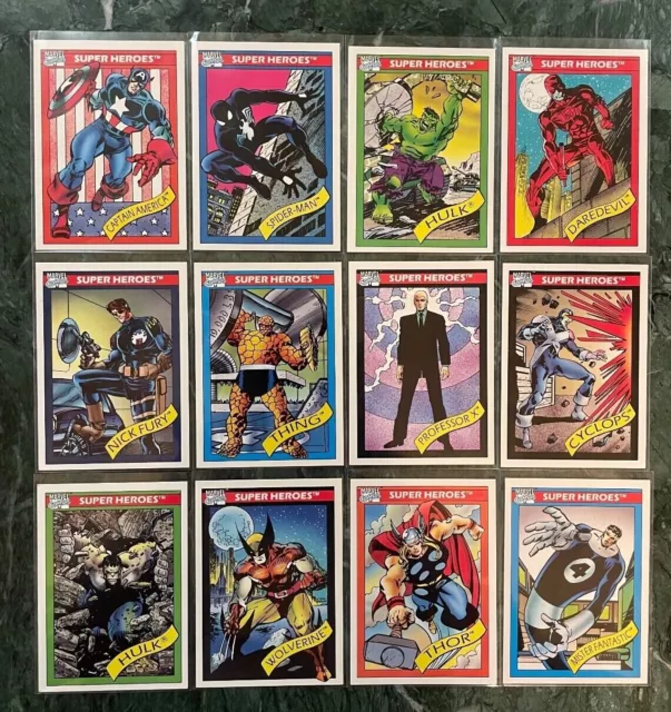 1990 Impel Marvel Universe Series 1 Trading Cards, You Pick, Finish Your Set