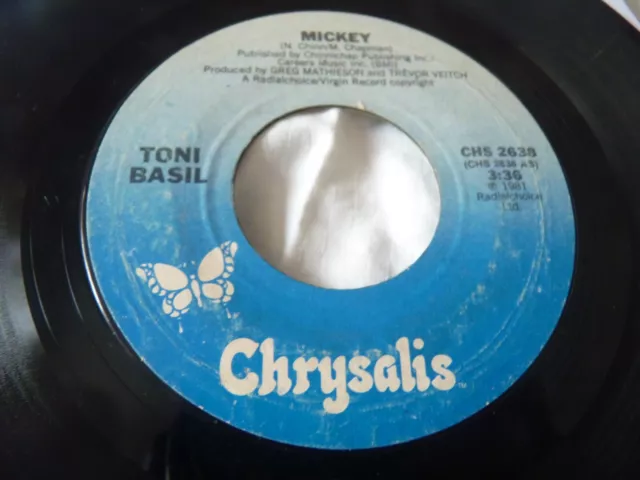 Toni Basil USA press pop 7" Mickey plays VGminus Chrysalis CHS2638 2