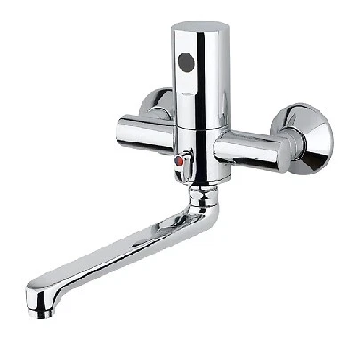 Miscelatore A Fotocellula Biforo A Parete Esterno - Alim. Batteria 6v