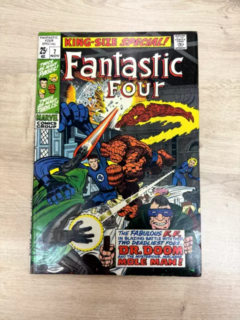 Marvel Comics Fantastic Four #7 November 1969, Vg/Fn 5.0