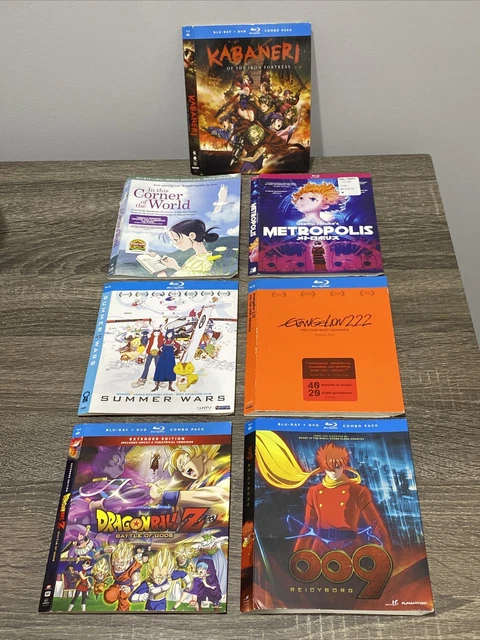 7 - Blu-ray Anime Outer SLIP COVER LOT - Slip Covers Only, No Discs - GUC