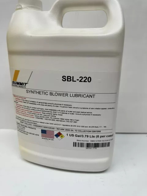 Kluber Summit Synthetic blower Lubricant SBL 220, 1 Gallon