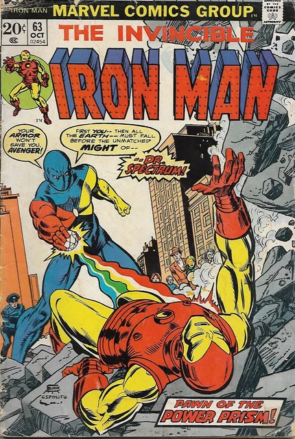 The Invincible Iron Man #63 (Oct 1973, Marvel). 