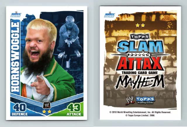 Hornswoggle - WWE Slam Attax Mayhem 2010 Topps TCG Card