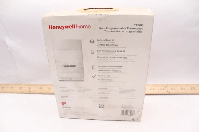 HONEYWELL STANDARD NON-PROGRAMMABLE Thermostat Low Temperature CT50K1028  $26.39 - PicClick