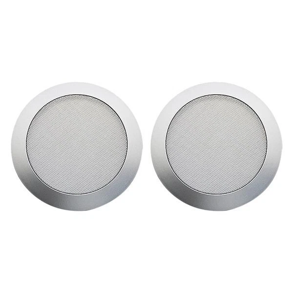 4 Griglie Per Altoparlanti Auto 2 Pollici – Argento – Protezione Casse Audio Con Viti