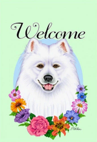 Welcome Garden Flag - Samoyed 63077