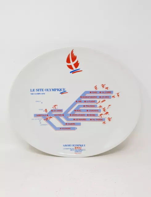 Ancienne Assiette J.o. Hiver 1992 Candidature Savoie Olympique