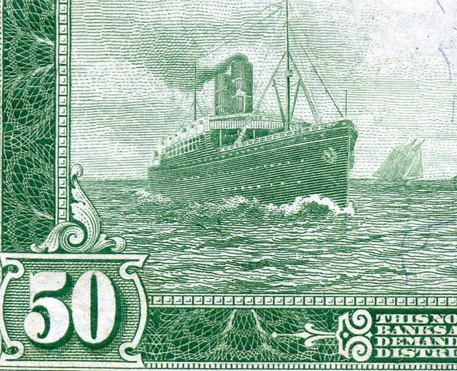HGR SATURDAY 1914 $50 FRN (GORGEOUS Artwork RARE Grade) VERY HIGH GRADE