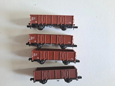 pack de 2 wagon plat PP livrée rouge oxyde hn 6489 Arnold Arnold FS N 1: 160 