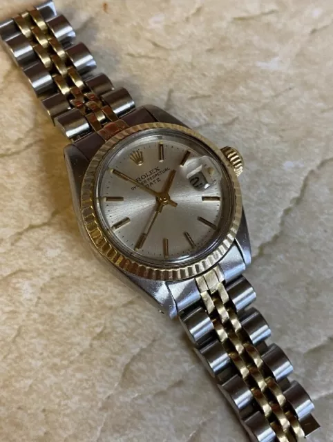 Ladies Rolex Oyster Perpetual Date Watch 6917 Datejust 26mm Champagne Gold Ladies Rolex Oyster Perpetual Date Watch 6917 Datejust 26mm Champagne Gold