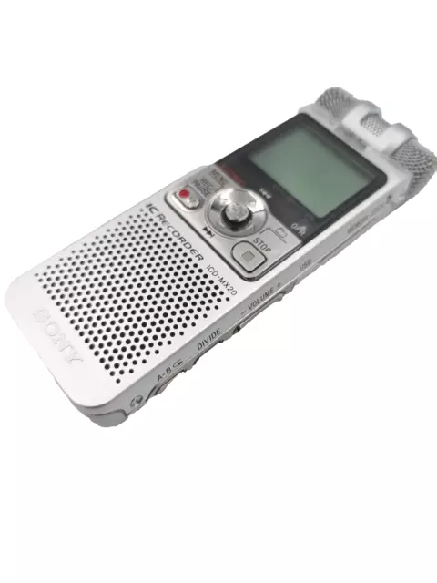 Sony ICD-MX20 Digital Voice Recorder Dictaphone Dictation Machine Handheld MX20 3