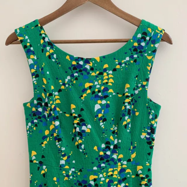 Anthropologie Plenty Tracy Reese Dress Size 6 Confetti Field Shift Green 3