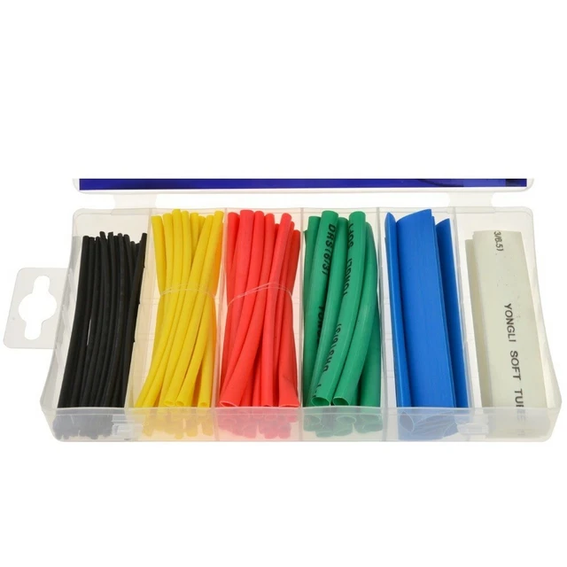 Termoretraibile Set 100-tlg Mini-Tubetti Assortimento Tubo Isolante Colorato